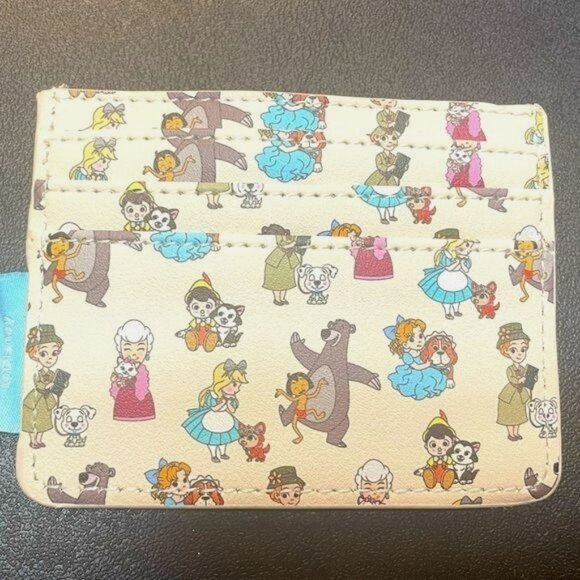 DISNEY Loungefly Disney Pets Chibi Animals Love Mini Backpack & Card Holder - Picture 4 of 15